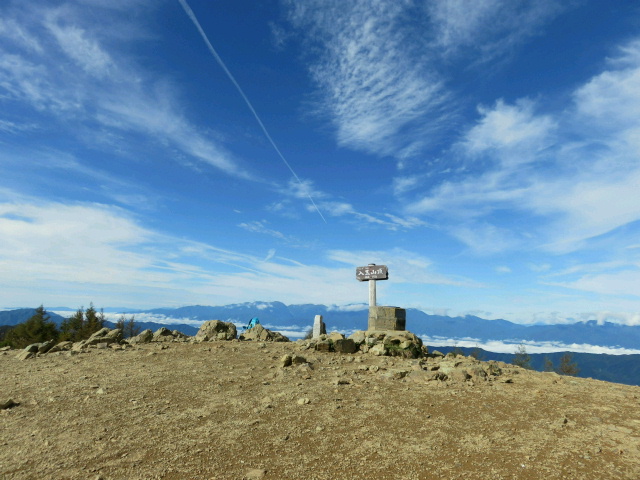 入笠山山頂から中央アルプス