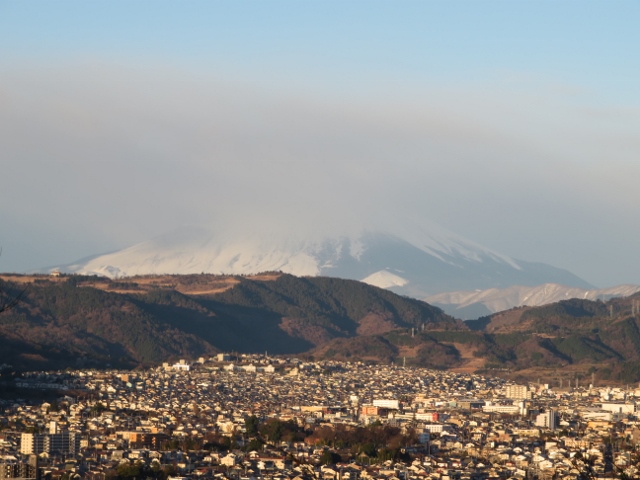 浅間山から富士山アップ（雲隠れしていました）