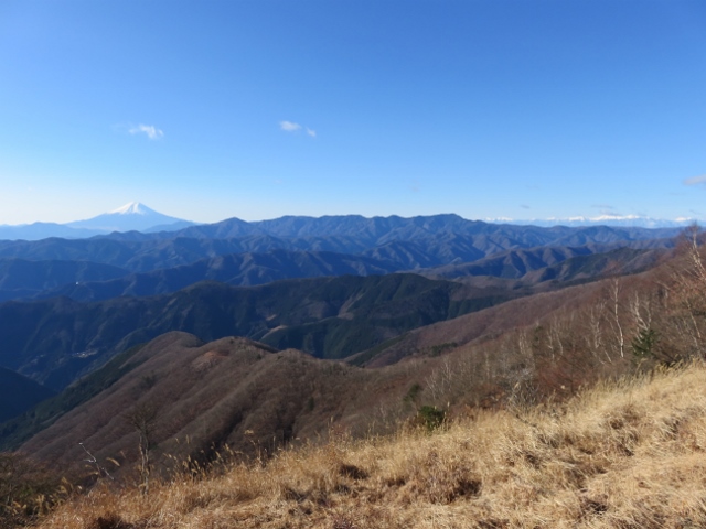 鷹ノ巣山から富士山、南アルプス