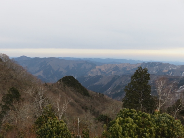 天目山山頂から奥武蔵方面