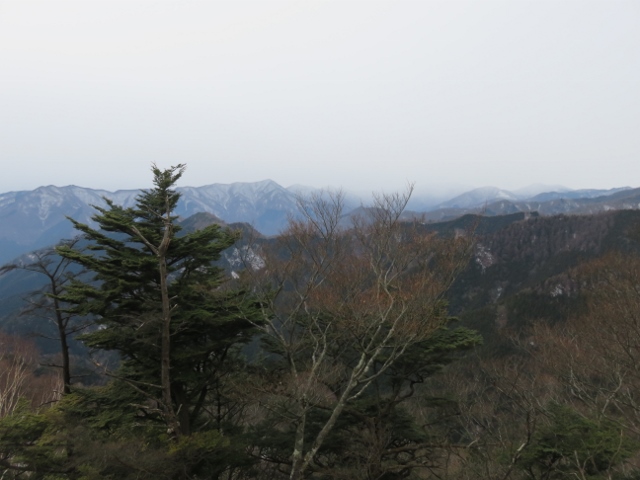 日向沢ノ峰から雲取山方面