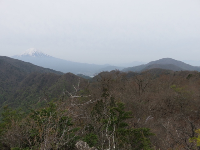 本社ヶ丸から富士山と黒岳
