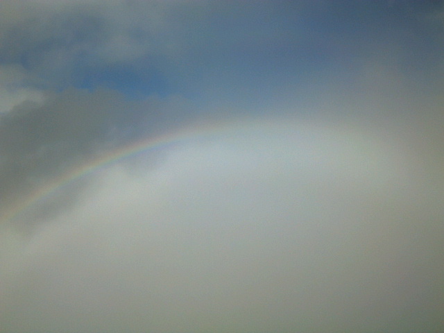 大天井岳からの虹