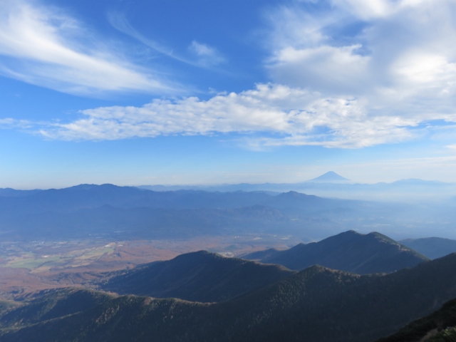 三叉峰から富士山