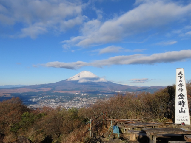 金時山から富士山方面