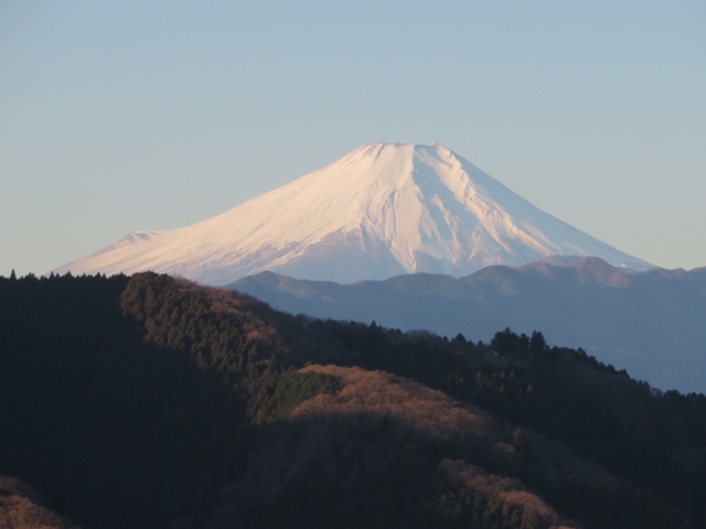 富士見台から富士山をアップで