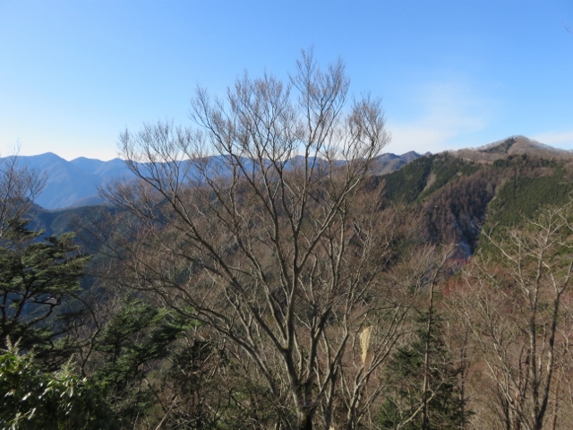 日向沢ノ峰から蕎麦粒山、天目山方面