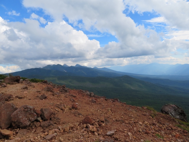 茶臼山展望台から八ヶ岳方面